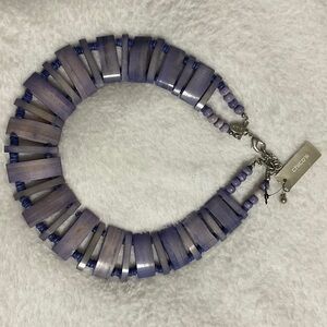 Chico's Purple Lavender Layered Beaded Necklace